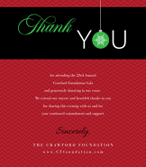 Holiday Ornament Fundraiser Thank You