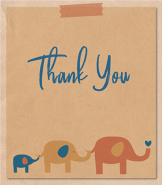 Makes Three Blue Thank You