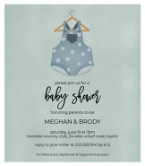 Blue Overalls Invitation
