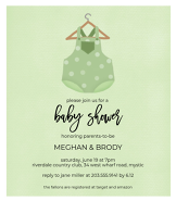 Green Overalls Invitation