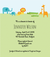 Jungle Animals Invitation