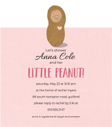 Little Peanut Pink Invitation