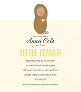 Little Peanut Yellow Invitation