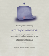 Little Whale Invitation