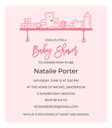 Pink Shelf Invitation
