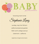 Three Flowers Invitation