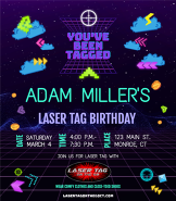 You've Been Tagged Laser Tag Birthday