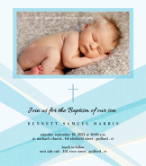 Enlighten Boy Baptism Invitation