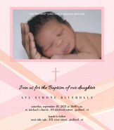 Enlighten Girl Baptism Invitation