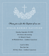 Swag Boy Baptism Invitation