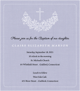 Swag Girl Baptism Invitation