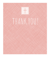 Pink Boxes Baptism Thank You