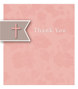 Side Banner Pink Baptism Thank You