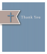 Side Banner Blue Baptism Thank You