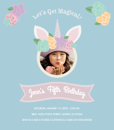 'Let's Get Magical' Unicorn Customizable Image