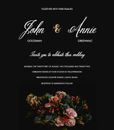 Floral Bouquet Wedding Invite