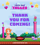 Laser Tag on the Go - 8Bit Princess Thank You