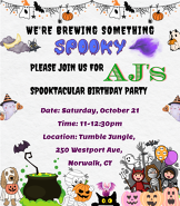 Spooktacular birthday party